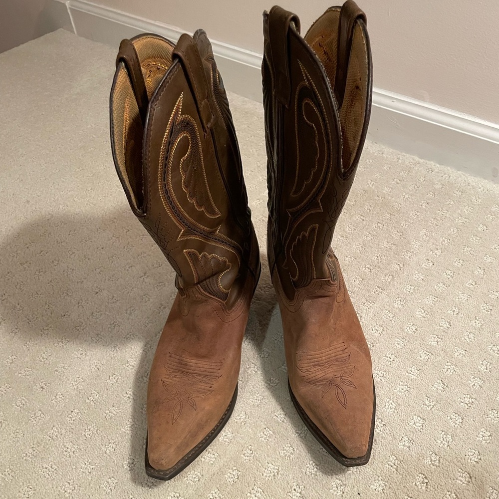 Laredo Women’s Size 8M Brown Leather Square Toe Boots